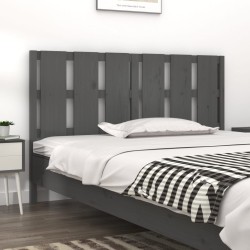 Tête de lit Gris 155,5x4x100 cm Bois massif de pin 