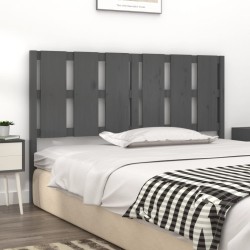 Tête de lit Gris 155,5x4x100 cm Bois massif de pin 
