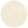 Tapis Shaggy à poils longs NAVARRA crème 200x200 cm polyester 