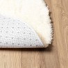 Tapis Shaggy à poils longs NAVARRA crème 200x200 cm polyester 