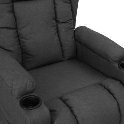 Fauteuil inclinable Gris foncé Tissu 