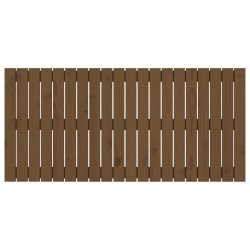 Tête de lit murale Marron miel 127,5x3x60 cm Bois massif de pin 