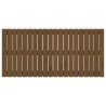 Tête de lit murale Marron miel 127,5x3x60 cm Bois massif de pin 