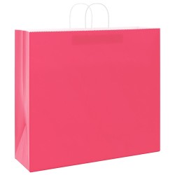 Sacs en papier 50 pcs avec poignées rose 54x15x49 cm 