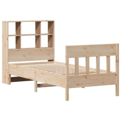 Cadre de lit sans matelas 90x200 cm bois de pin massif 