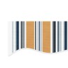 Tissu de remplacement pour auvent rayures multicolores 4x3 m 