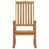 Chaise à bascule avec coussins Bois d'acacia massif 
