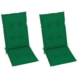 Chaise à bascule avec coussins Bois d'acacia massif 