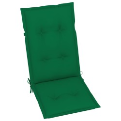 Chaise à bascule avec coussins Bois d'acacia massif 