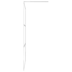 Paroi de douche et étagère Chrome 90x195 cm Verre ESG&Aluminium 