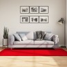 Tapis HUARTE à poils courts doux et lavable rouge 100x200 cm 