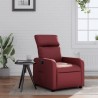 Fauteuil inclinable Rouge bordeaux Similicuir 