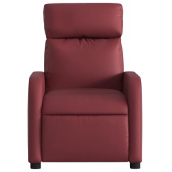 Fauteuil inclinable Rouge bordeaux Similicuir 