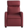 Fauteuil inclinable Rouge bordeaux Similicuir 