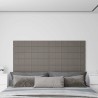 Panneaux muraux 12 pcs Gris clair 90x15 cm Velours 1,62 m² 