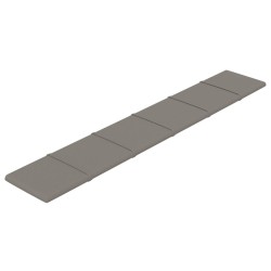 Panneaux muraux 12 pcs Gris clair 90x15 cm Velours 1,62 m² 
