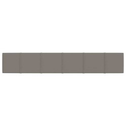 Panneaux muraux 12 pcs Gris clair 90x15 cm Velours 1,62 m² 