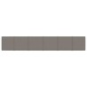 Panneaux muraux 12 pcs Gris clair 90x15 cm Velours 1,62 m² 