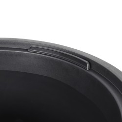 Jardinière et intérieur amovible moka 18/45 L PP aspect rainuré 