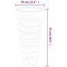 Jardinière et intérieur amovible moka 18/45 L PP aspect rainuré 