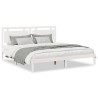 Cadre de lit extra long sans matelas 200x220 cm bois massif 