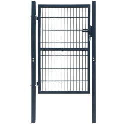 Portillon 2D (simple) Gris anthracite 106x170 cm 