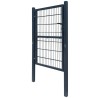 Portillon 2D (simple) Gris anthracite 106x170 cm 