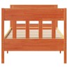 Cadre de lit sans matelas cire marron 90x200 cm bois pin massif 