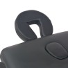 Table de massage pliable à 2 zones 10 cm d'épaisseur Noir 