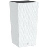 Jardinière et intérieur amovible blanc 21 /49 L rotin PP 