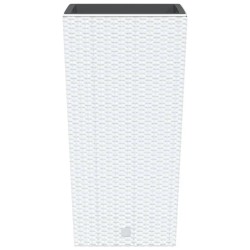 Jardinière et intérieur amovible blanc 21 /49 L rotin PP 