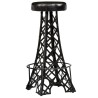 Tabourets de bar lot de 2 cuir véritable 