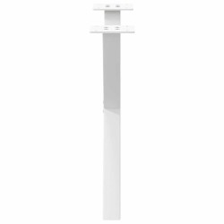 Pieds de table basse en forme de X, 2 pièces, blanc, 50 x (42-43) cm, acier 