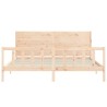 Cadre de lit sans matelas 200x200 cm bois massif de pin 