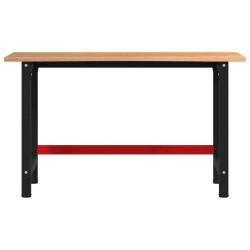 Établi marron foncé 140x60x81,5 cm bois de chêne massif 