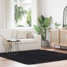 Tapis shaggy à poils longs NAVARRA noir 200x200 cm polyester 
