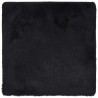 Tapis shaggy à poils longs NAVARRA noir 200x200 cm polyester 