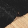 Tapis shaggy à poils longs NAVARRA noir 200x200 cm polyester 
