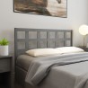 Tête de lit Gris 145,5x4x100 cm Bois massif de pin 