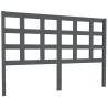 Tête de lit Gris 145,5x4x100 cm Bois massif de pin 