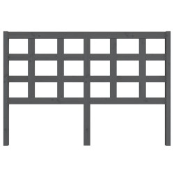 Tête de lit Gris 145,5x4x100 cm Bois massif de pin 