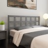 Tête de lit Gris 145,5x4x100 cm Bois massif de pin 