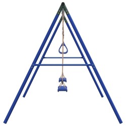 Ensemble de balançoire d'extérieur avec balançoires et trapèze 