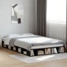 Cadre de lit sans matelas noir 135x190 cm 