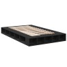 Cadre de lit sans matelas noir 135x190 cm 