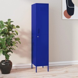 Armoire à casiers Bleu marine 35x46x180 cm Acier 