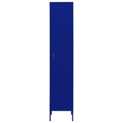 Armoire à casiers Bleu marine 35x46x180 cm Acier 