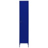 Armoire à casiers Bleu marine 35x46x180 cm Acier 