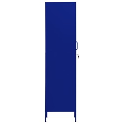 Armoire à casiers Bleu marine 35x46x180 cm Acier 