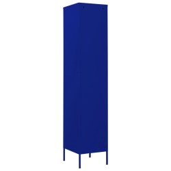 Armoire à casiers Bleu marine 35x46x180 cm Acier 